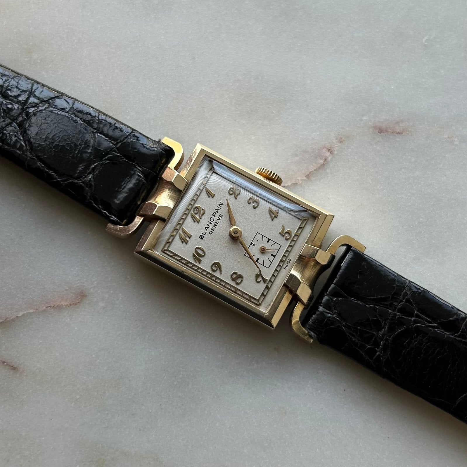 Blancpain Tank Art Deco 14k, Verzenden, Staal, Overige merken, 1960 of later