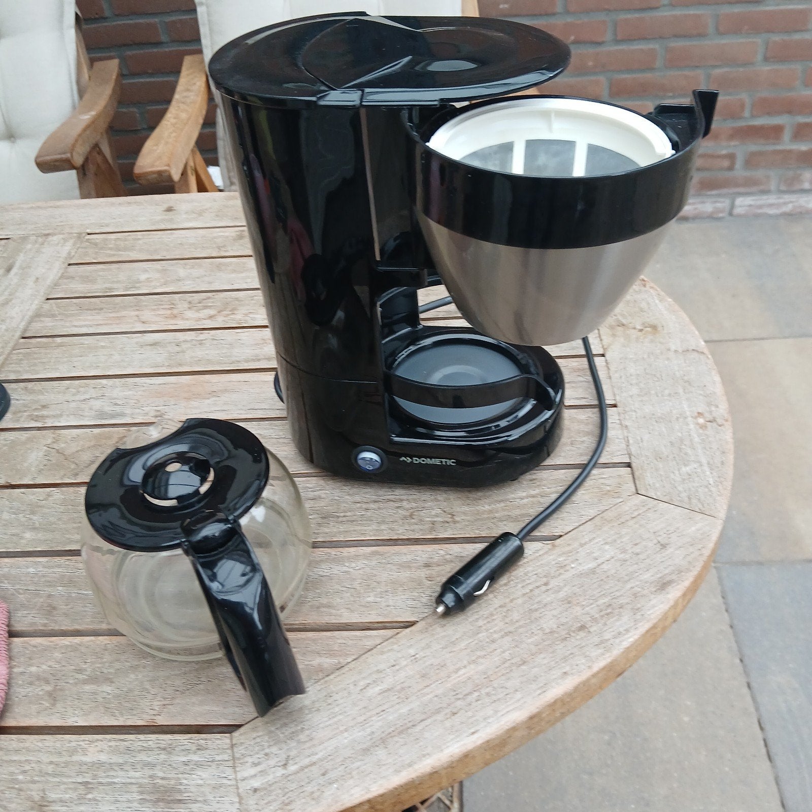 Koffiezetapparaat 12V voor onderweg, Gebruikt, Koffiemachine, Gemalen koffie, Ophalen of Verzenden