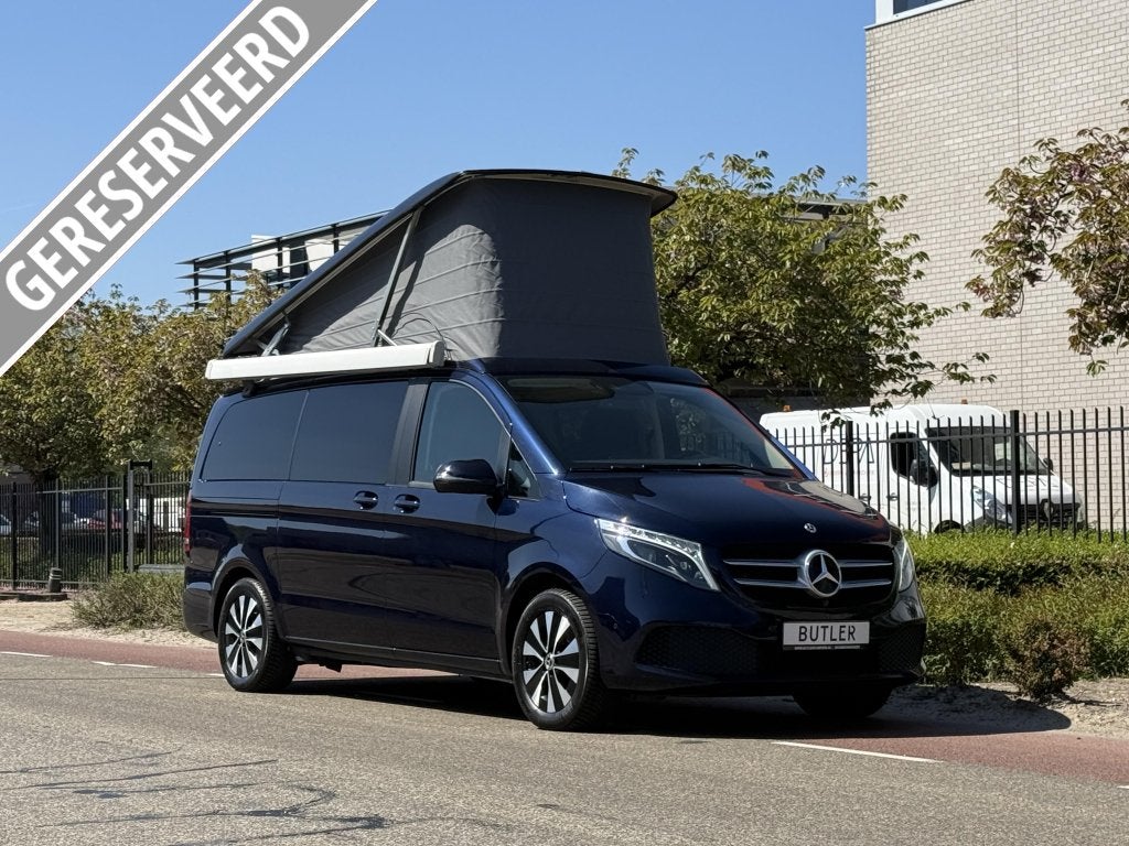 Mercedes-Benz V250 Marco Polo 190 PK 2021 100.000 AUT, Caravans en Kamperen, Campers, Automaat, Airbags, Koelkast, Mercedes-Benz