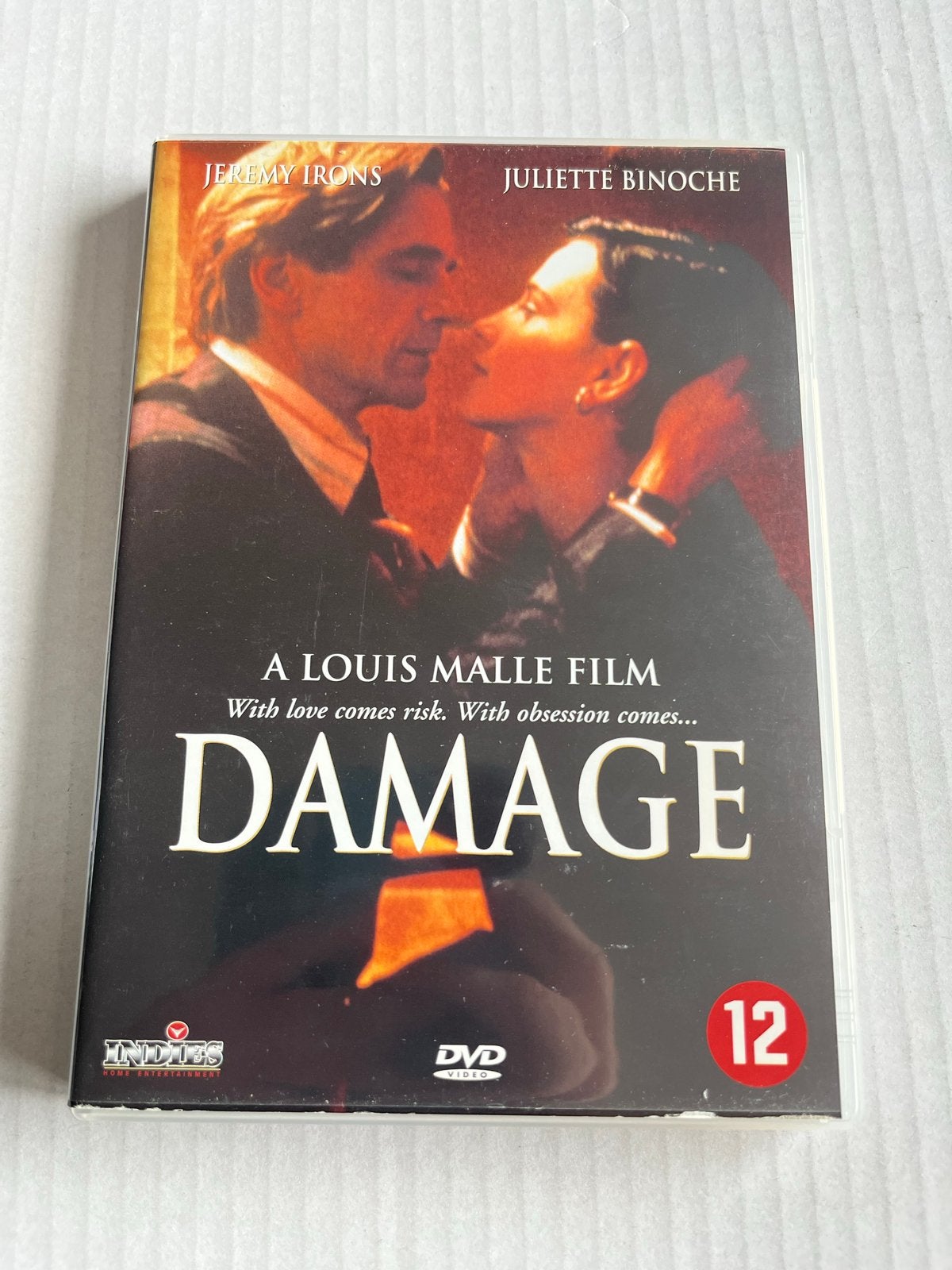 Damage DVD -  Jeremy Irons, Nederlands, Extra's, Vanaf 12 jaar, Gebruikt