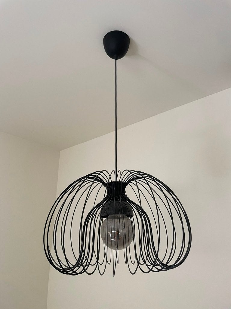 Zwarte IKEA hanglamp (KALLFRONT / HEMMA) - 2 beschikbaar, Ophalen, Nieuw, Metaal, E27 (groot)