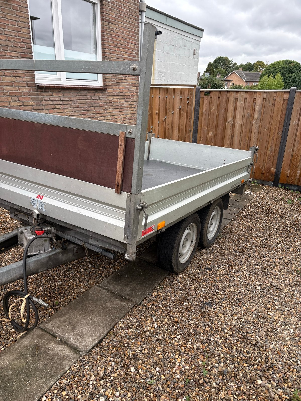 Humbaur Garant Kipper 2-assige middenasaanhangwagen, Ophalen, Gebruikt