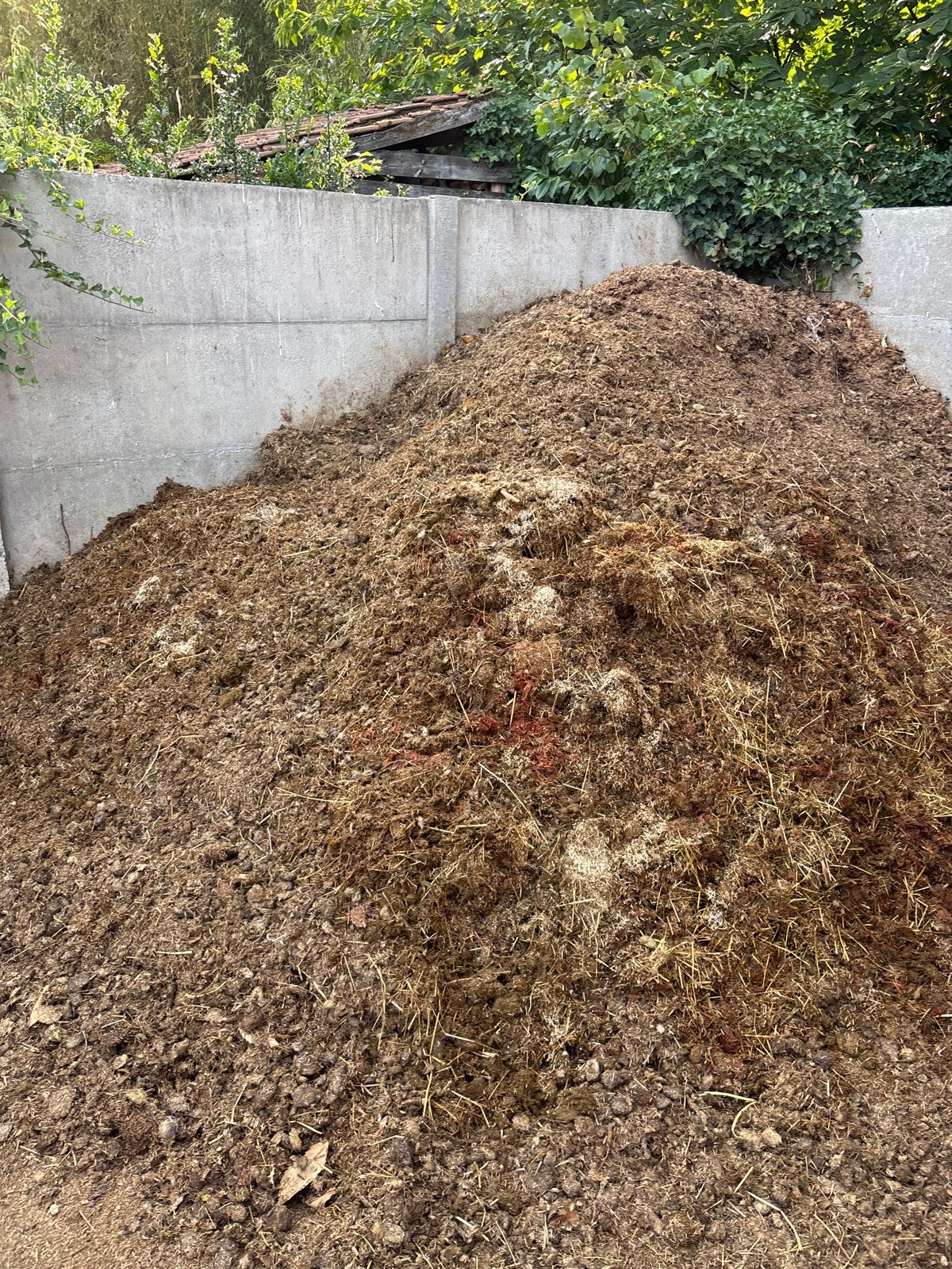Paardenmest met vlas voor tuin en moestuin, Tuin en Terras, Ophalen, Mest