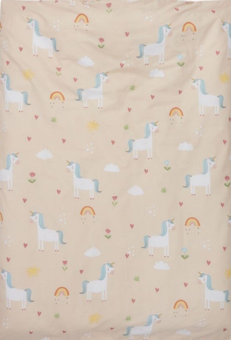 tweezijdig Nieuw Kinder Dekbedovertrek Eenhoorn 🦄/ Regenboo, Ademend, Dekbedovertrek, Nieuw, Ophalen of Verzenden