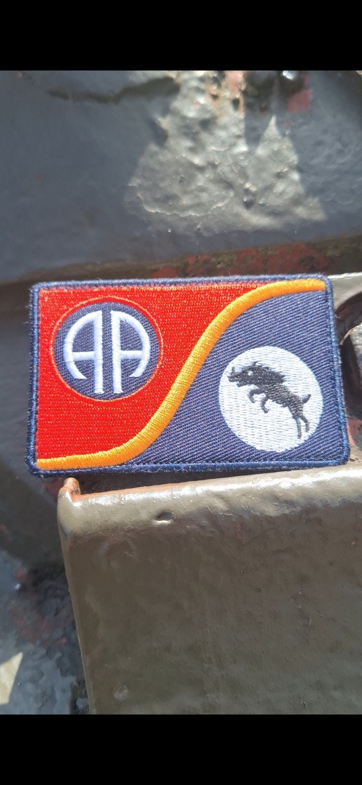 WW2 Market Garden Nijmegen Embleem – 82nd & XXX Corps, Ophalen of Verzenden, Landmacht, Amerika, Embleem of Badge