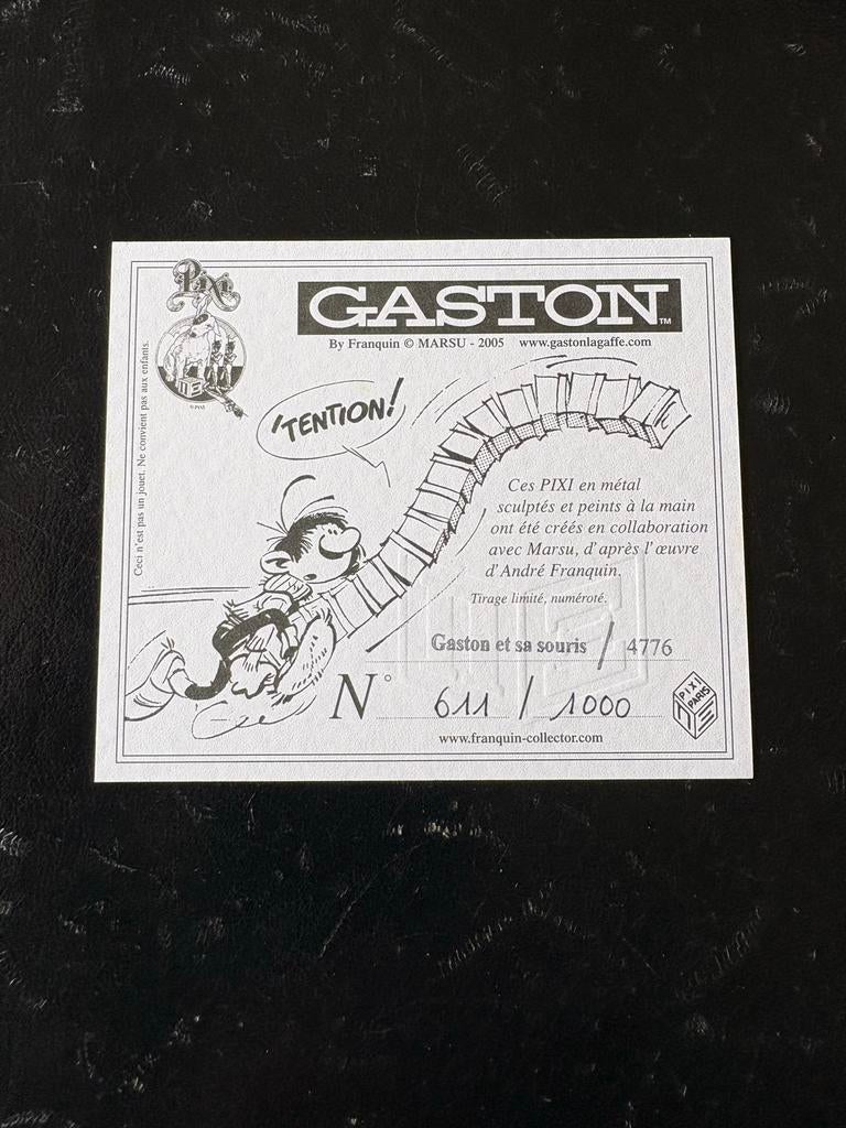 Gaston Lagaffe Pixi Figuur Certificaat - Pixi 4776, Verzamelen, Ophalen of Verzenden, Nieuw