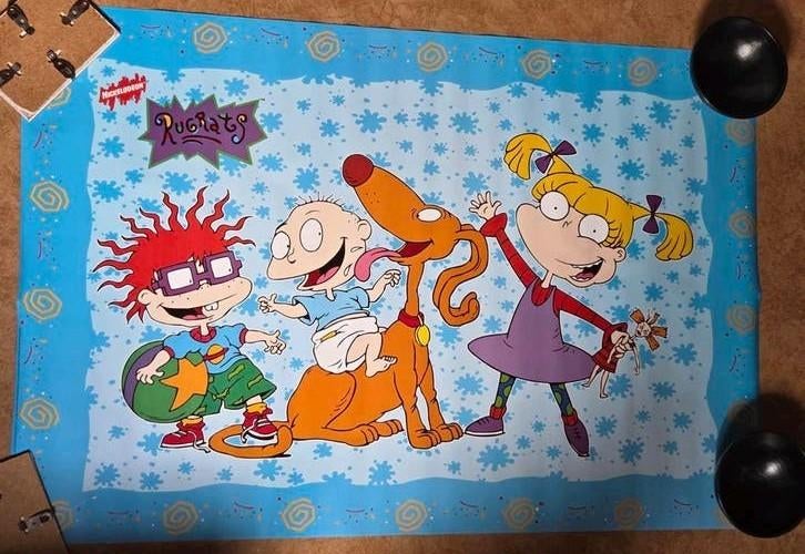 Vintage Verkerke Poster: Rugrats / Ratjetoe - #2 - 62x93cm, Verzamelen, Ophalen of Verzenden, Gebruikt, Poster
