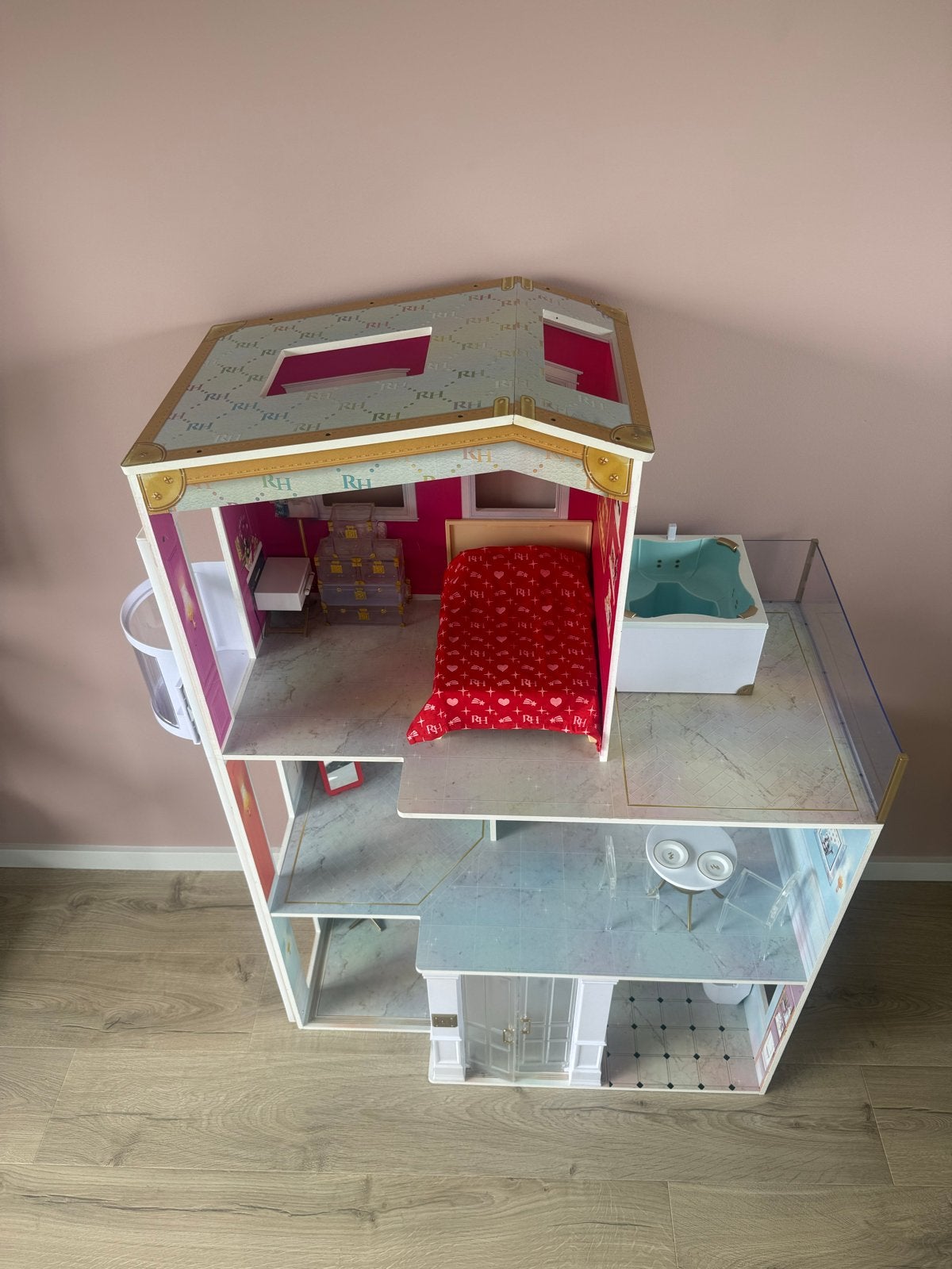 Groot Rainbow High Poppenhuis met Meubels, Ophalen, Zo goed als nieuw, Meisje