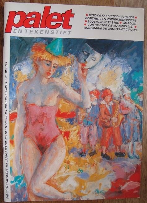 Palet en tekenstift 48e jaargang nr.235 sept/okt 1991, Diverse auteurs, Ophalen of Verzenden, Zo goed als nieuw, Tekenen en Schilderen