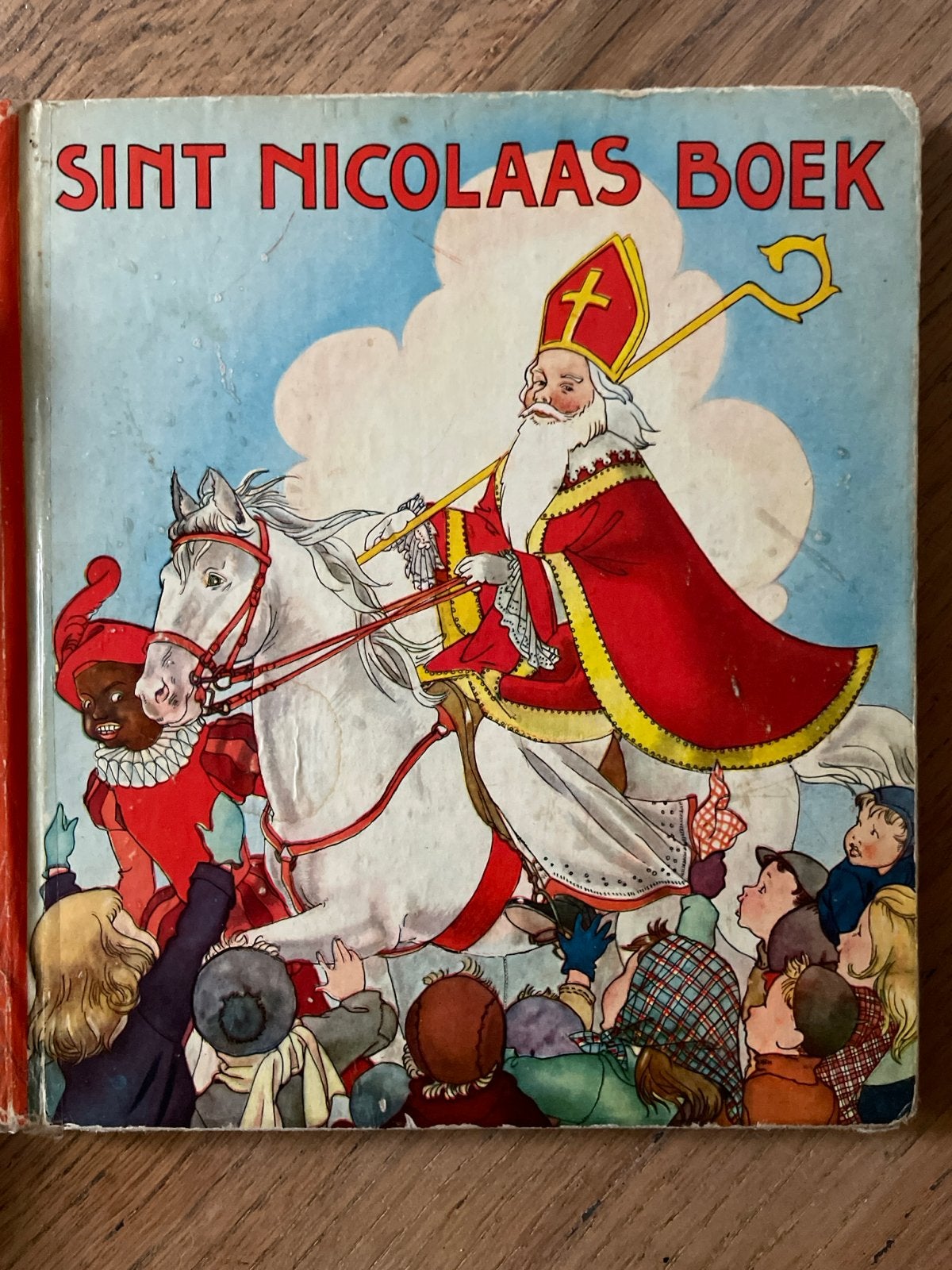 Vintage Sinterklaas Boek - Nans van Leeuwen, Ophalen of Verzenden, Gelezen, Sprookjes