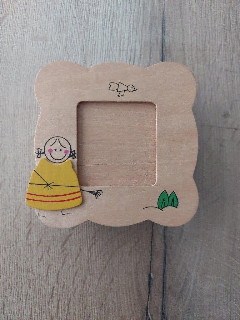 Houten Spaarpot met Meisje - Nieuw, Verzamelen, Ophalen of Verzenden, Nieuw, Hout, Overige thema's