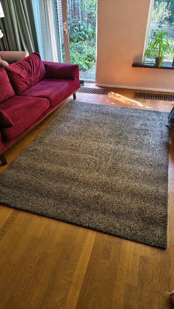 IKEA ÅDUM Vloerkleed - Grijs/Bruin (170x240 cm), Huis en Inrichting, Stoffering | Tapijten en Kleden, Ophalen, Gebruikt, 200 cm of meer