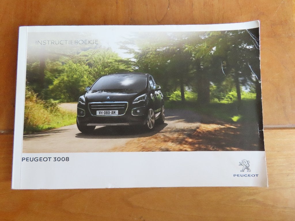Instructieboek Peugeot 3008 2015 incl. audio / navigatie, Ophalen of Verzenden