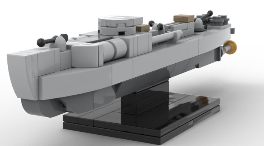 LEGO MOC: WW2 Duitse Schnellboot (S-Boot) – Microschaal, MOC (eigen creatie), Overige thema's, Lego, Nieuw