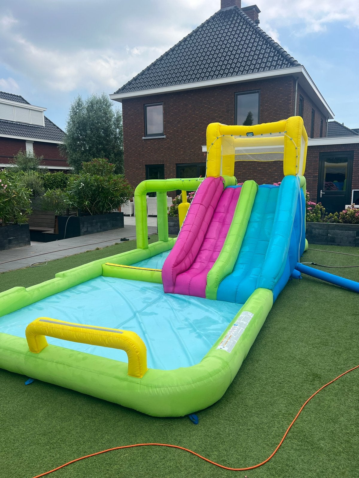 Te huur H2Ogo waterpark springkussen water speel glijbaan, Ophalen of Verzenden, Gebruikt