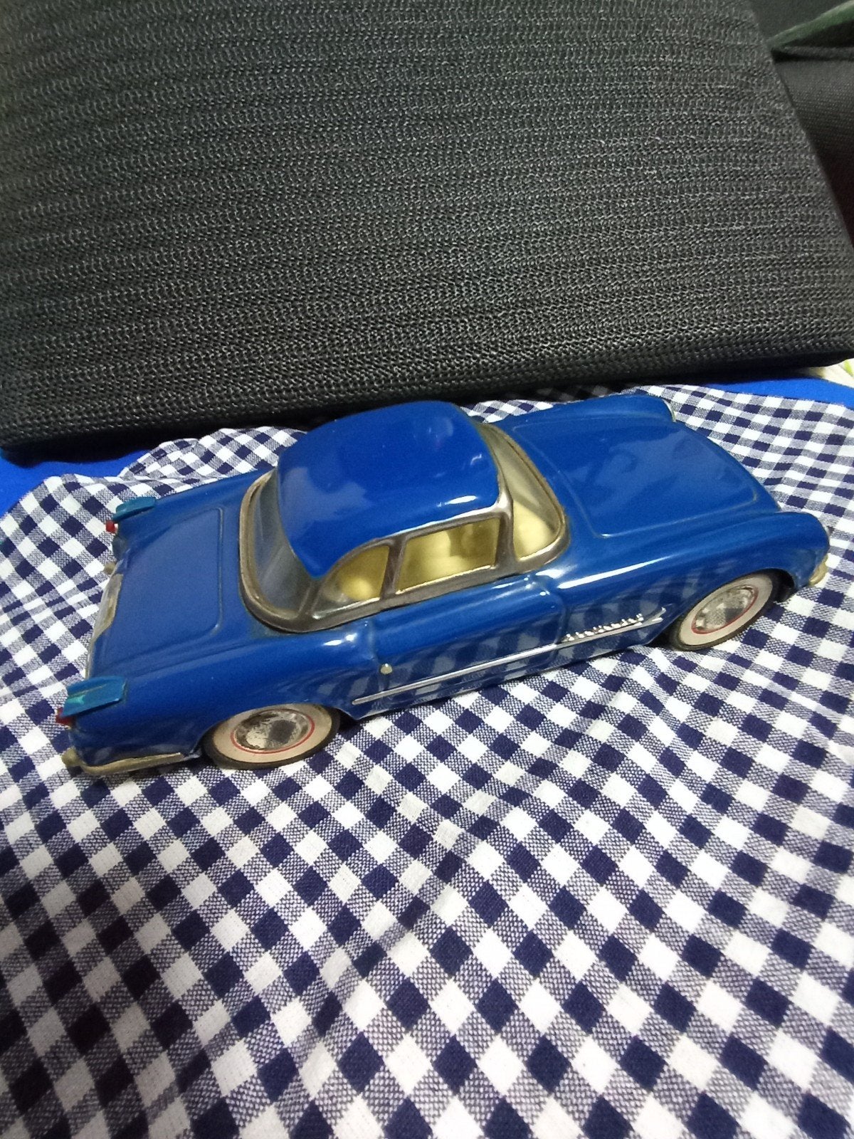 Vintage Chevrolet Corvette 1953 MF 316 1:18 Blauw, Ophalen of Verzenden, Gebruikt, Auto, Overige merken