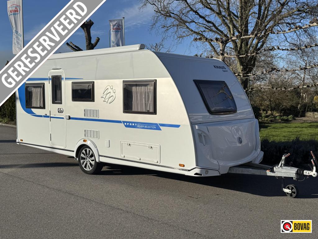 Knaus Sport Silver Selection 500 EU gereserveerd, Dwarsbed, Rondzit, Schokbreker, Bedrijf