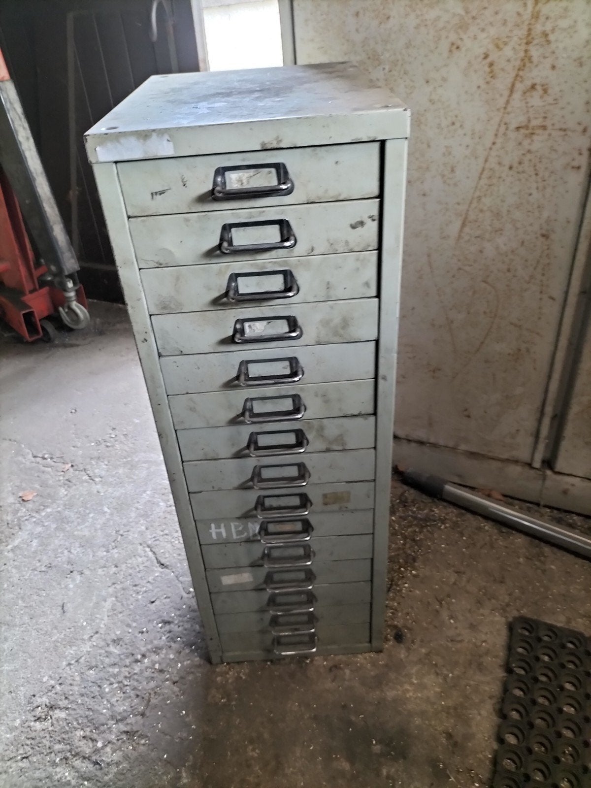 Vintage metalen ladekast met 10 laden, Ophalen of Verzenden, Gebruikt