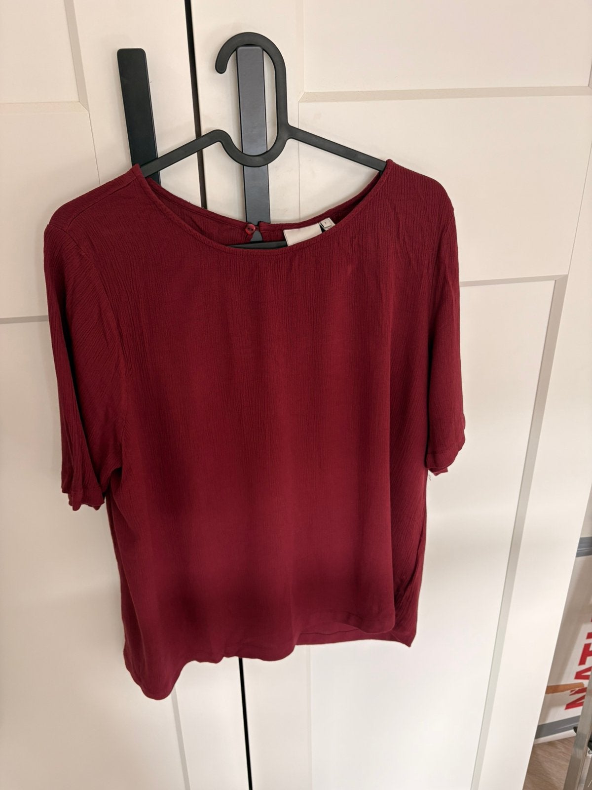 Supertoffe nieuwe top bordeauxrood van ICHI, maat L!, Maat 42/44 (L), Nieuw, Ophalen of Verzenden, Korte mouw