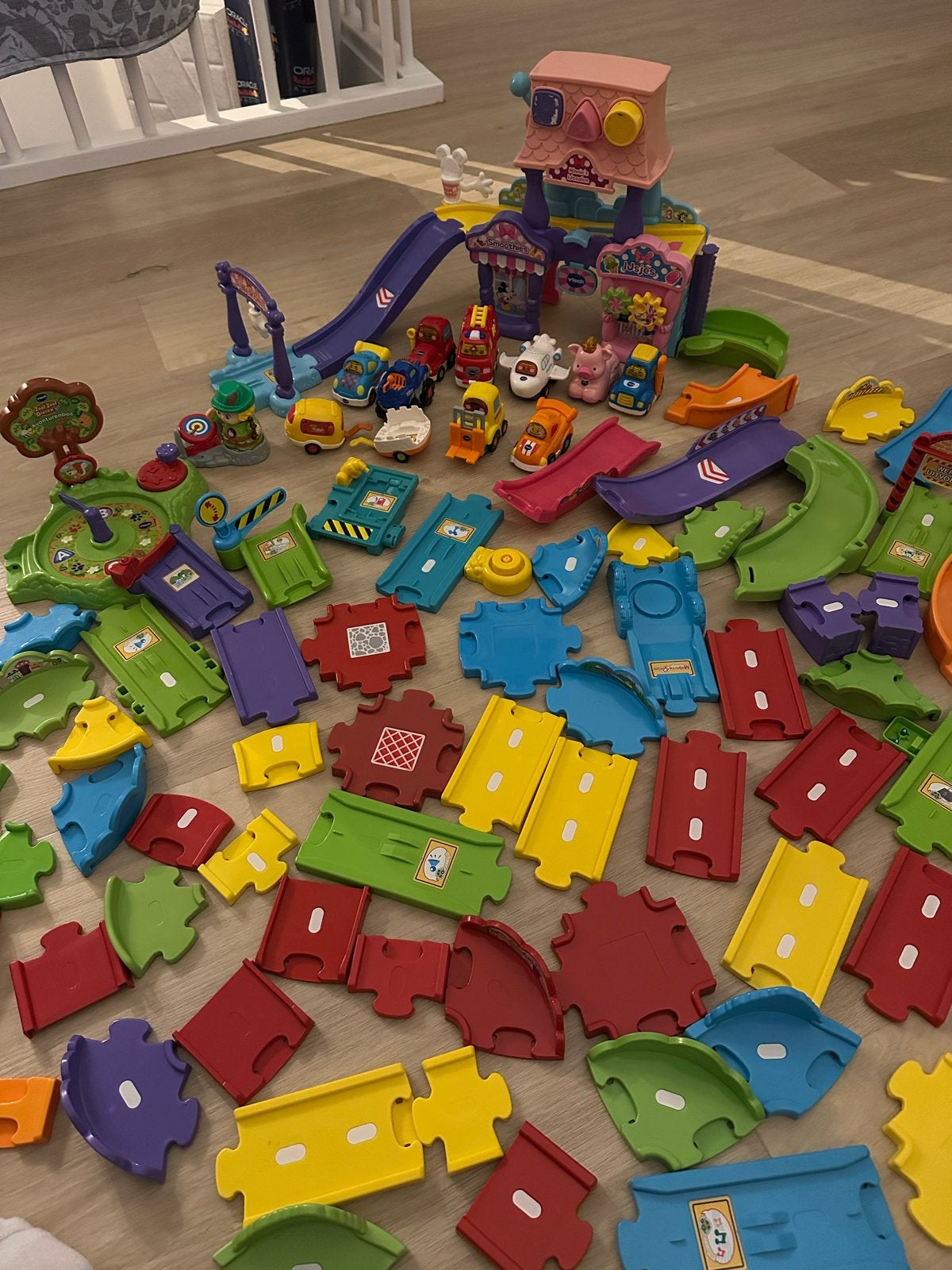 Grote set VTech Toet Toet Auto's en Zoef Zoef Dieren, Ophalen, Gebruikt
