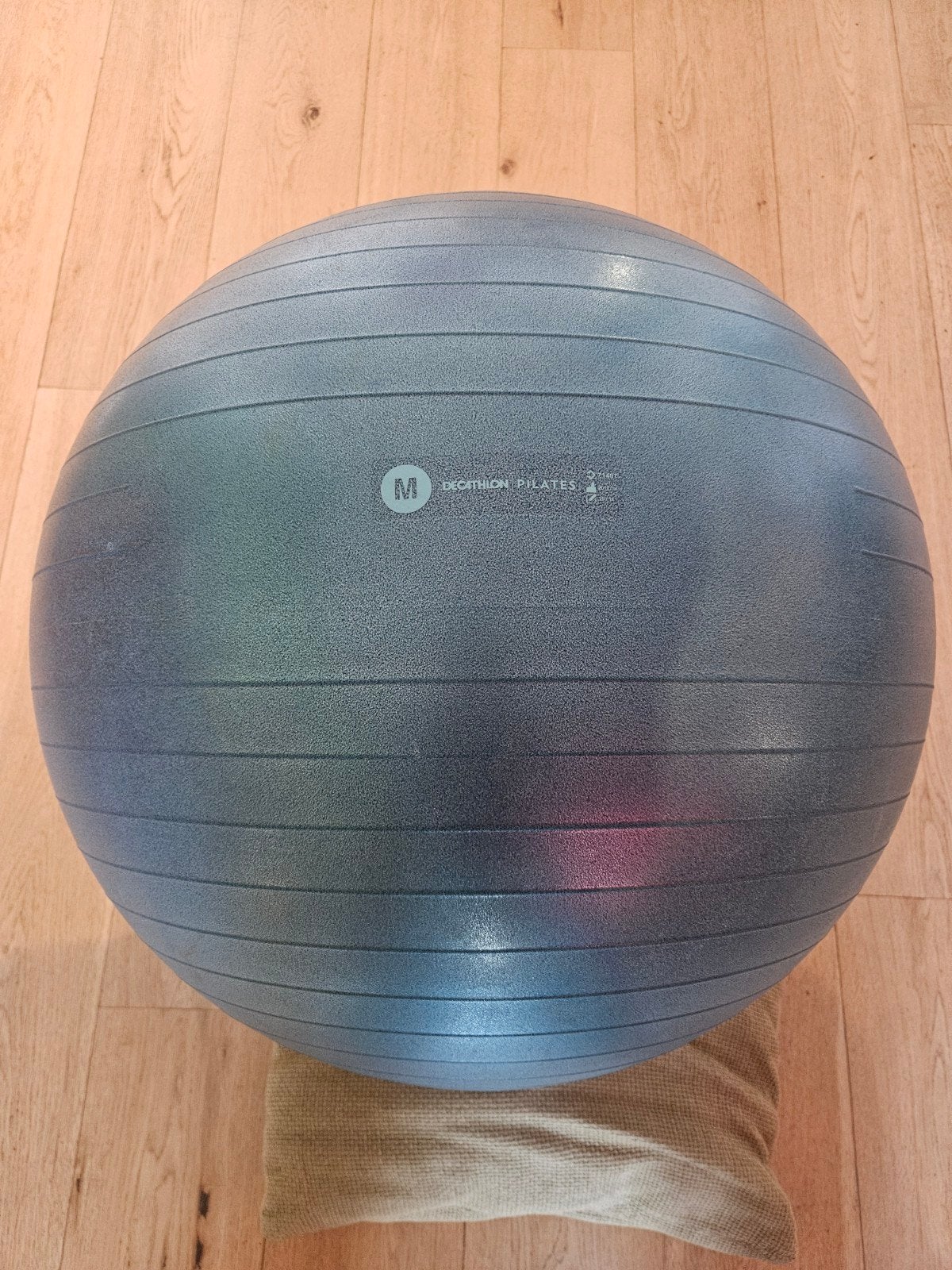 Decathlon Pilates Bal Maat M - Gebruikt - Blauw, Ophalen, Gebruikt, Yoga-accessoire