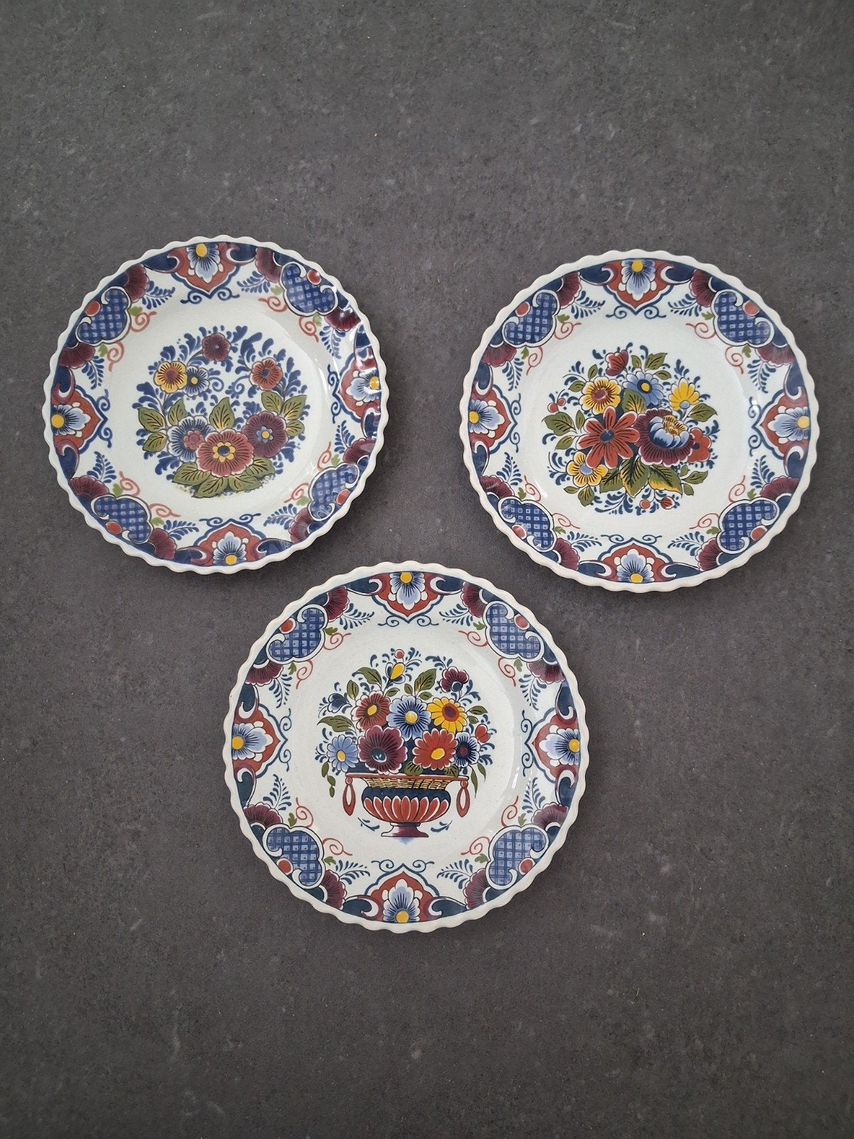 Wandborden Delft Polychroom, Ophalen of Verzenden