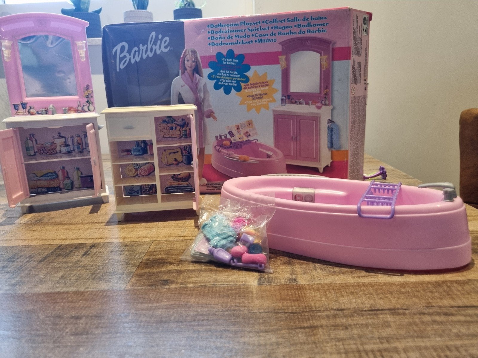 Barbie Badkamer Speelset - Vintage Mattel, Ophalen of Verzenden, Gebruikt, Barbie