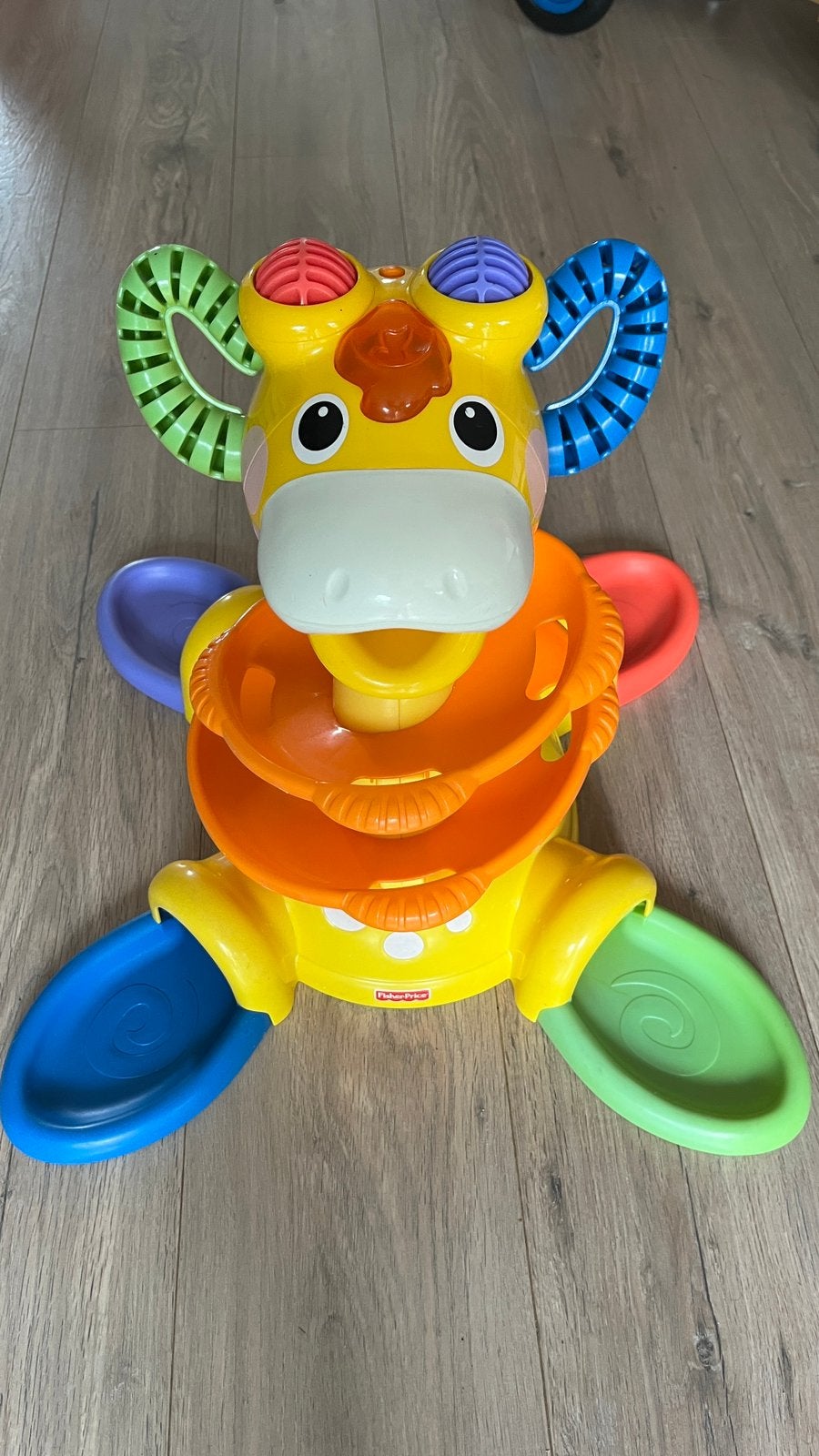 Fisher-Price Giraf Knikkerbaan (met licht en geluid), Kinderen en Baby's, Speelgoed | Babyspeelgoed, Ophalen, Gebruikt, Overige typen