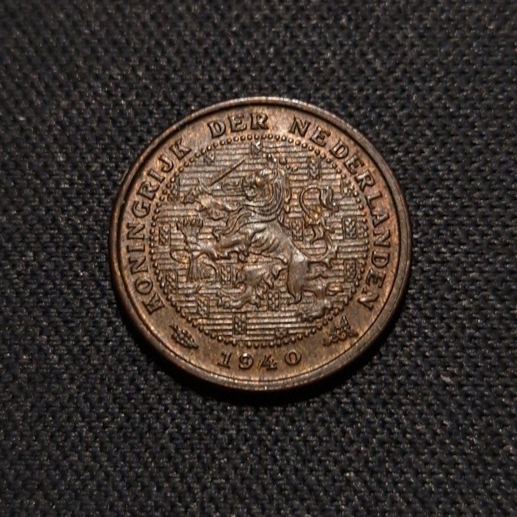 1/2 cent 1940, Verzenden, Koningin Wilhelmina, Overige waardes, Losse munt