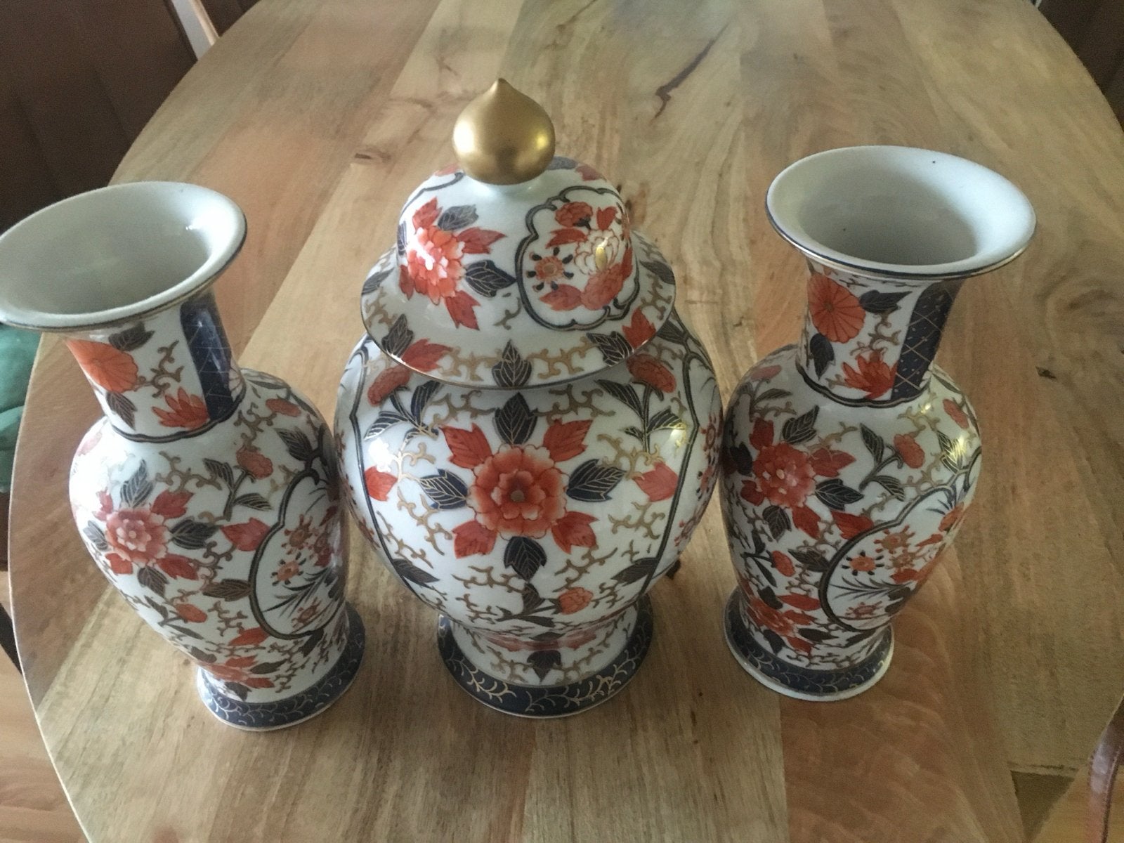 Prachtig Japans porseleinen vazen en pot set, Antiek en Kunst, Ophalen