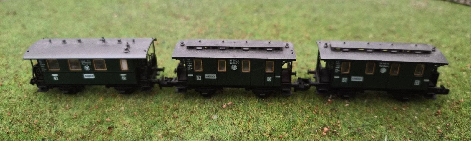 Fleischmann passagiers wagon 3 stuks type 8051, Gelijkstroom, Fleischmann, Wagon, Ophalen of Verzenden