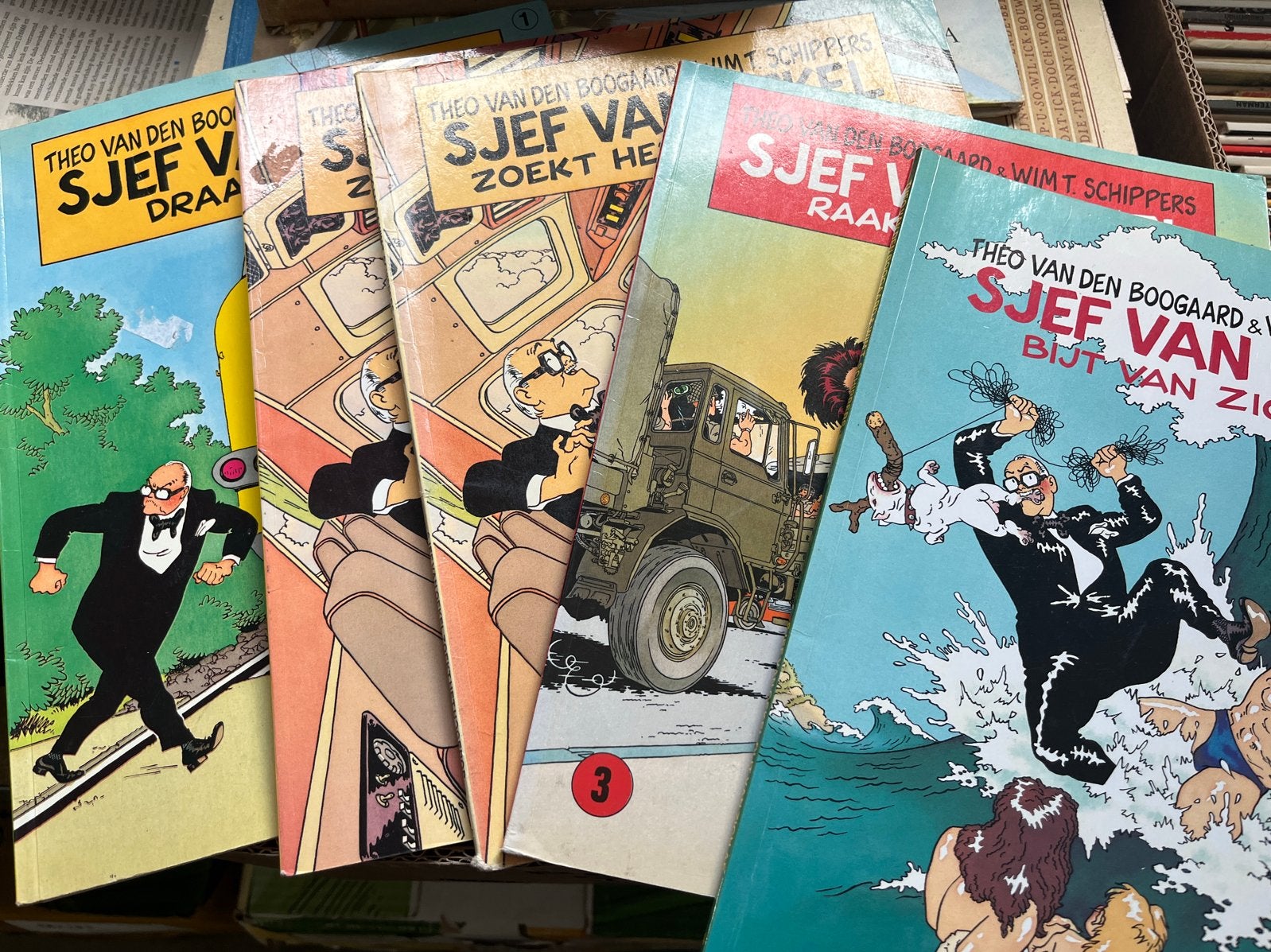 Sjef van Oekel stripboeken - Diverse delen, Boeken, Meerdere stripboeken, Ophalen of Verzenden, Gelezen