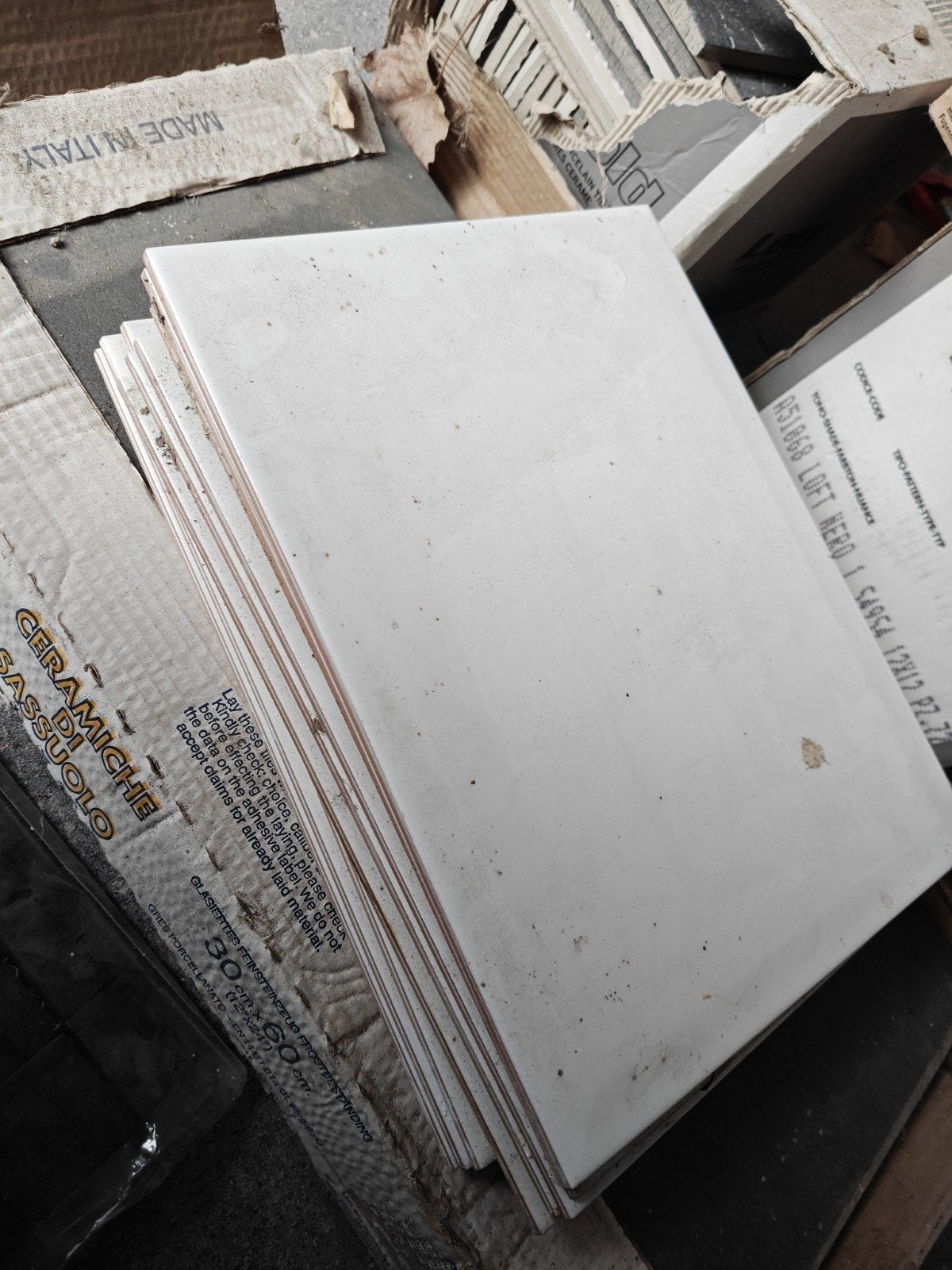 56x 25x33 Witte Glans Wandtegels - Nieuw, Ophalen