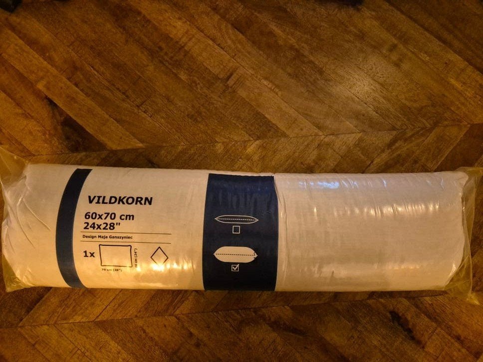 IKEA VILDKORN Hoofdkussen 60x70 cm - Nieuw in verpakking, Eenpersoons, Wit, Nieuw, Ophalen of Verzenden