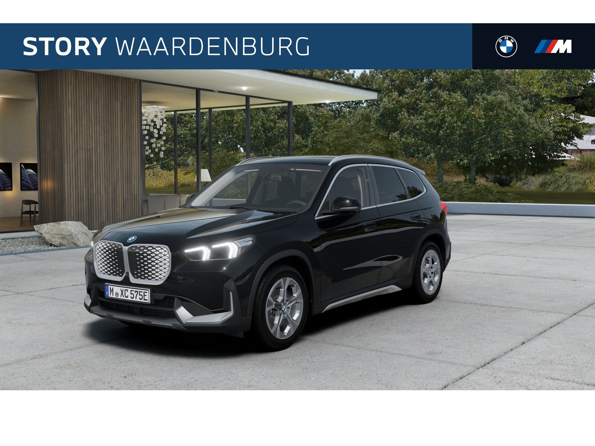 BMW iX1 eDrive20 xLine / Trekhaak / Comfort Access / Achteru, Auto's, Zwart, Zwart, Leder, Nieuw