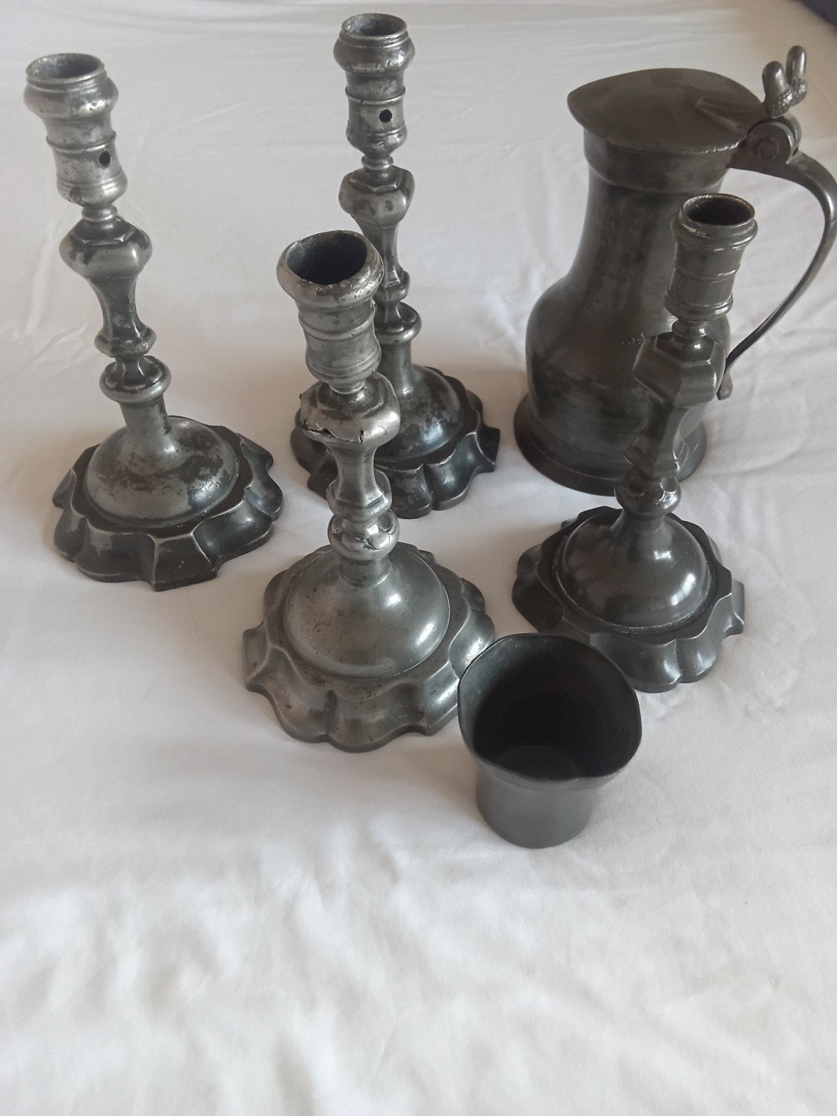Mooie collectie 18e eeuws tin, Ophalen of Verzenden