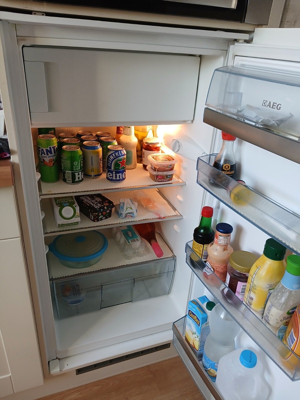 Inbouw koelkast, 85 tot 120 cm, Gebruikt, Ophalen of Verzenden, Energieklasse A of zuiniger