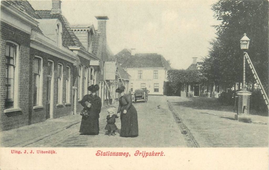378-384-011 Grijpskerk Stationsstraat, Verzenden, Voor 1920, Groningen