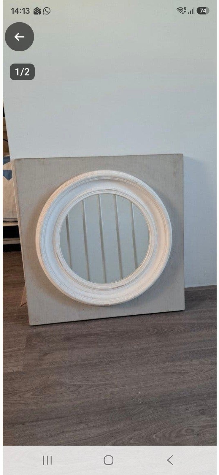 mooie riviera maison spiegel, Huis en Inrichting, Ophalen, Vierkant, Zo goed als nieuw, Minder dan 100 cm