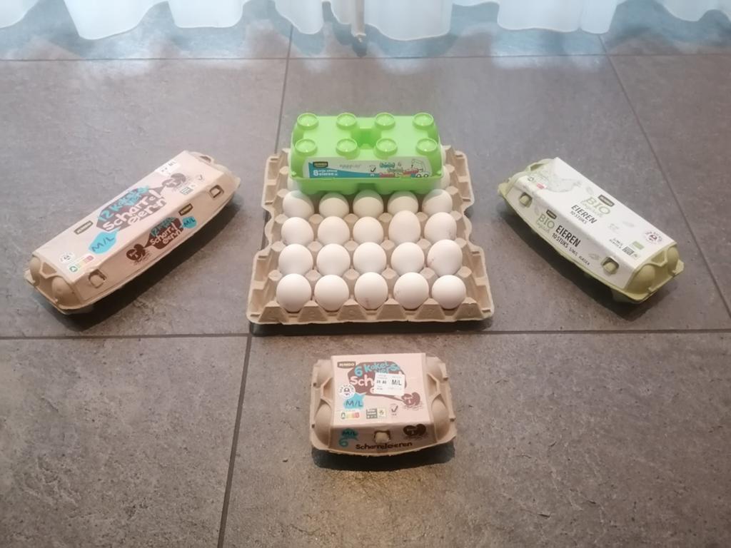 Vrije uitloop eieren, Ophalen, Overige typen