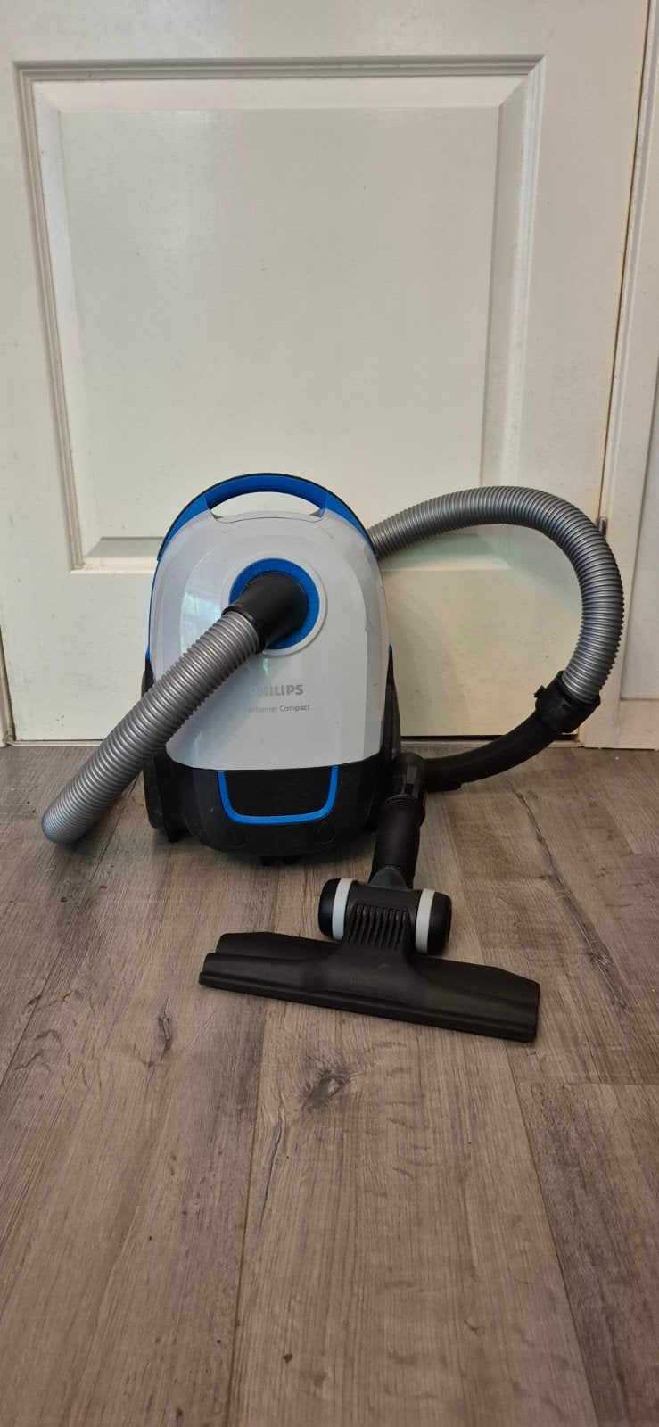 stofzuiger Philips Performer Compact zonder steel  Wit/Bla, Gebruikt, Philips, Ophalen, Stofzak
