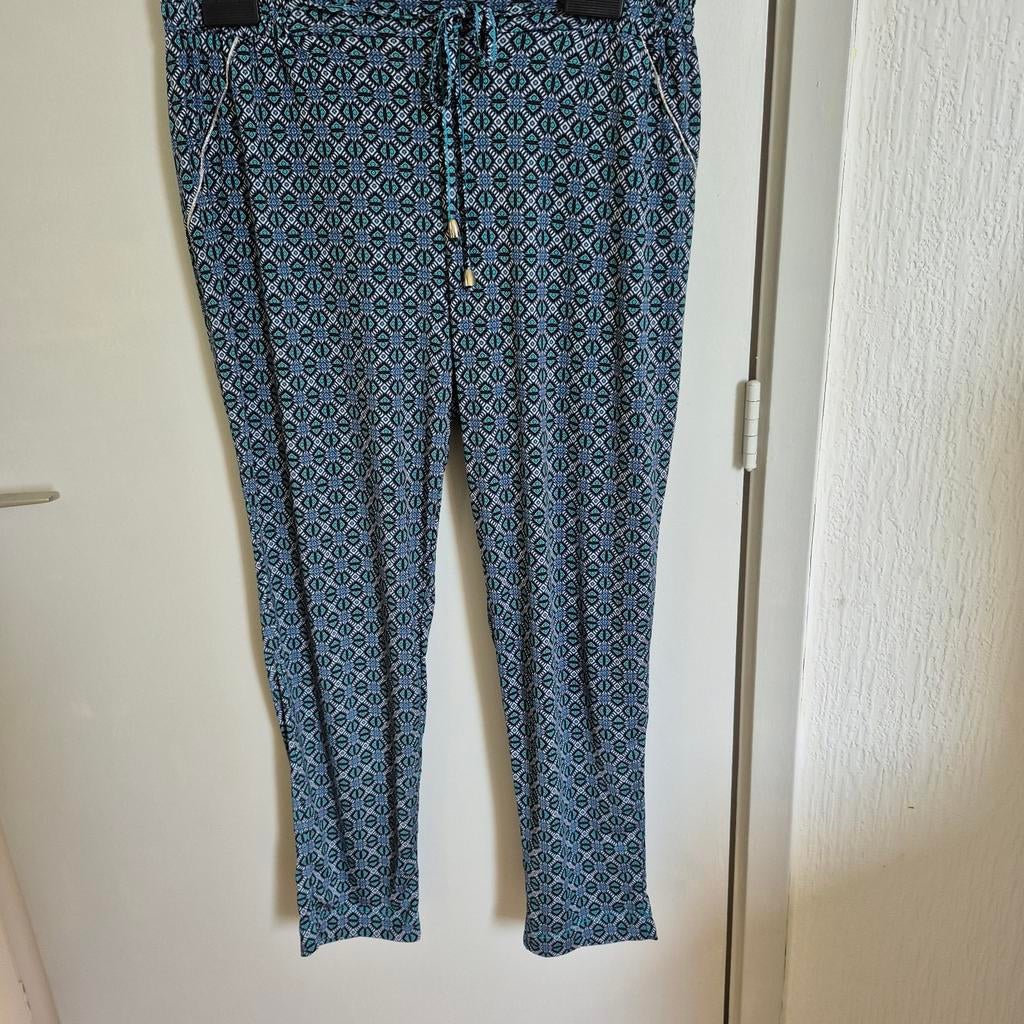 Nieuwe Zomerse Dames Broek CAMS Maat L, Kleding | Dames, Blauw, Maat 42/44 (L), Nieuw, Ophalen of Verzenden