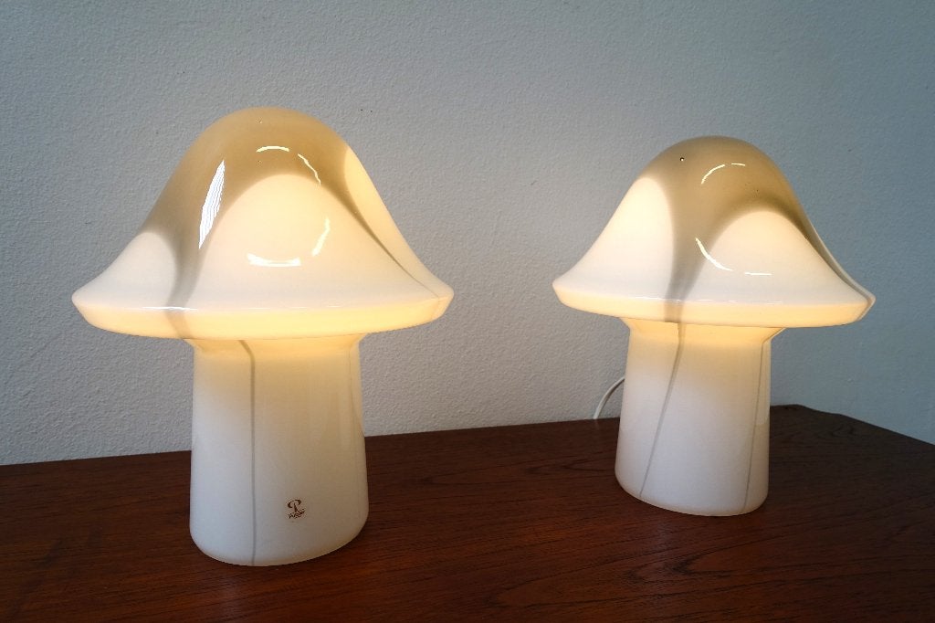 Vintage tafellamp Peill & Putzler mushroom 1 van 2, Gebruikt, Vintage, Ophalen of Verzenden, 26 cm