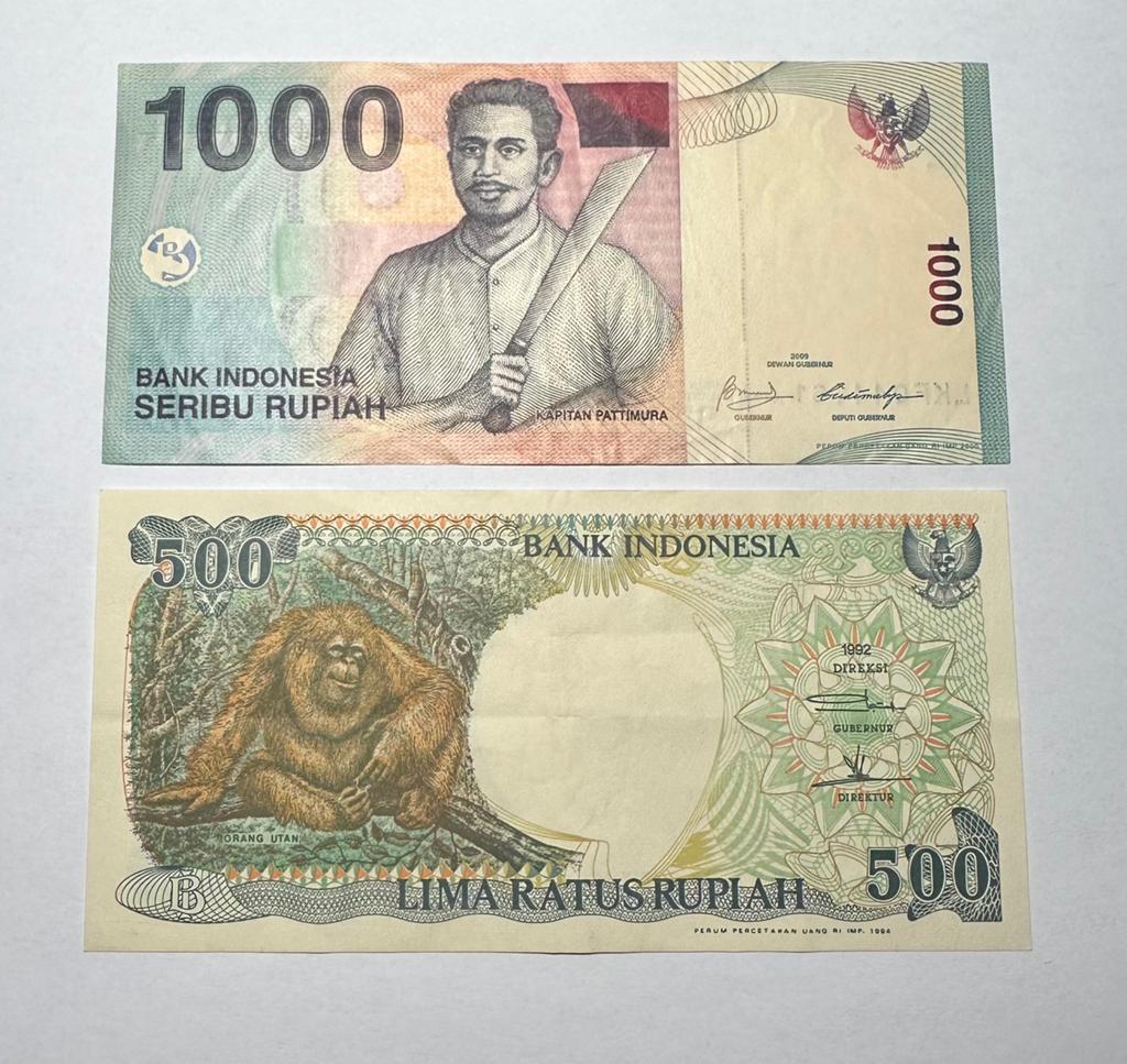 Bankbiljetten Indonesië 1/2 UNC, Postzegels en Munten, Bankbiljetten | Azië, Ophalen of Verzenden, Zuidoost-Azië, Setje