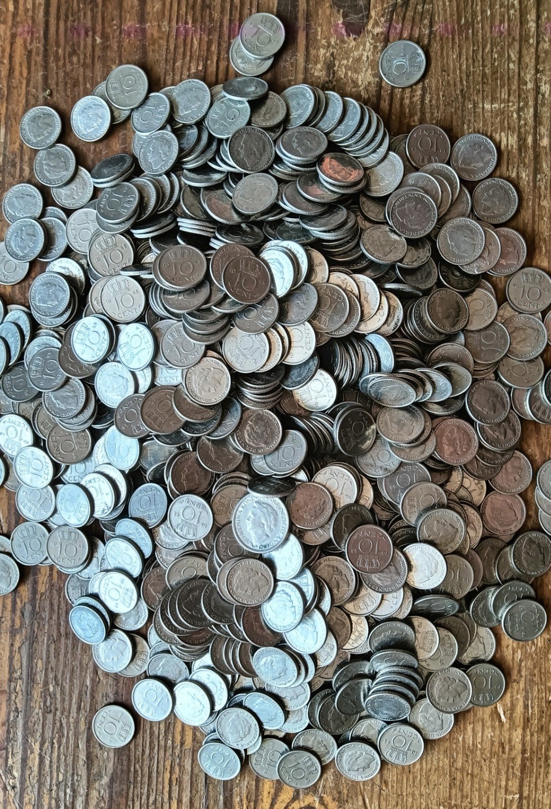 1,2 kg 10 cent 1948 Wilhelmina dubbeltjes, Ophalen of Verzenden, Nederland, Munten