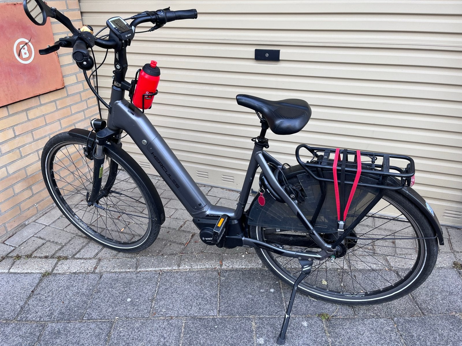 Hercules Montfoort F7 E-bike - Antraciet mat, Fietsen en Brommers, Elektrische fietsen, Zo goed als nieuw, 51 tot 55 cm, 50 km per accu of meer