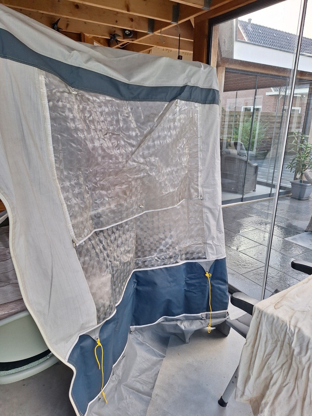 starcamp voortent aanbouw met binnentent en peesverbinding, Ophalen of Verzenden, Gebruikt