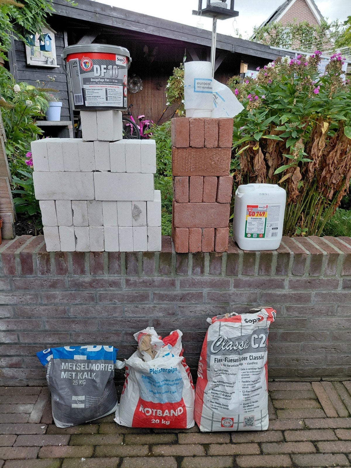 Restant bouwmateriaal., Doe-het-zelf en Verbouw, Metselstenen, Ophalen, Overige typen
