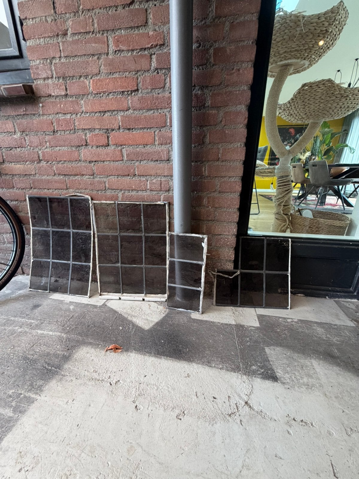 Glas in lood glas, Ophalen, Gebruikt, Glas in lood, Minder dan 80 cm