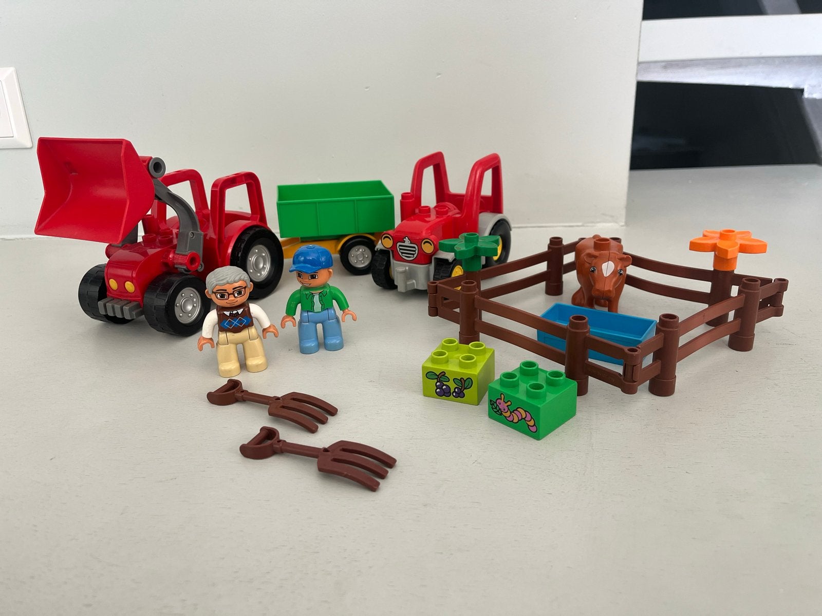 LEGO Duplo Boerderij Set met Tractoren en Figuren, Ophalen, Gebruikt, Overige merken